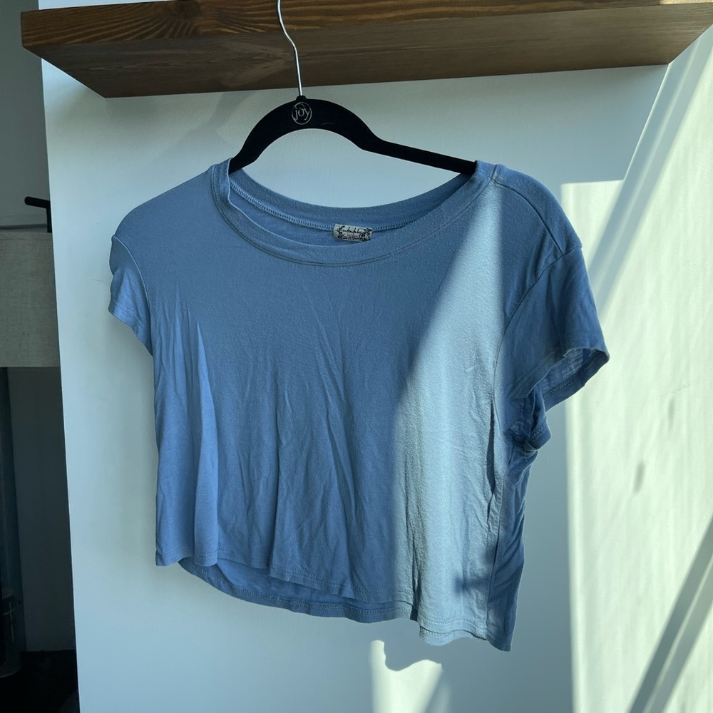 Free People Intimately Soft Cropped T-shirt Size XS